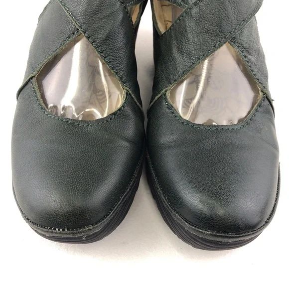 Fly London Yogo Leather Strap Wedge Booties EUR 39 - Picture 13 of 14